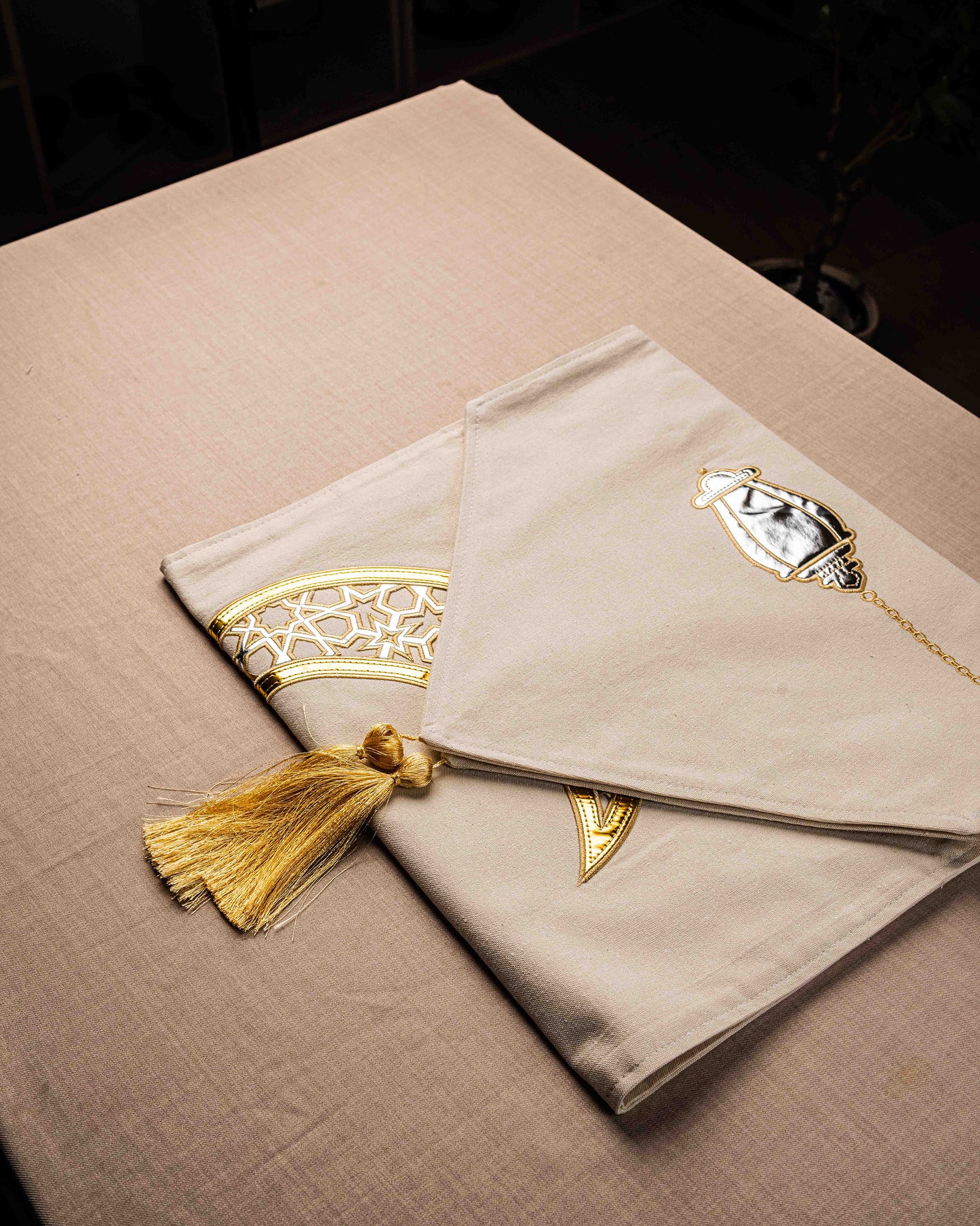 Golden Crescent Table Runner