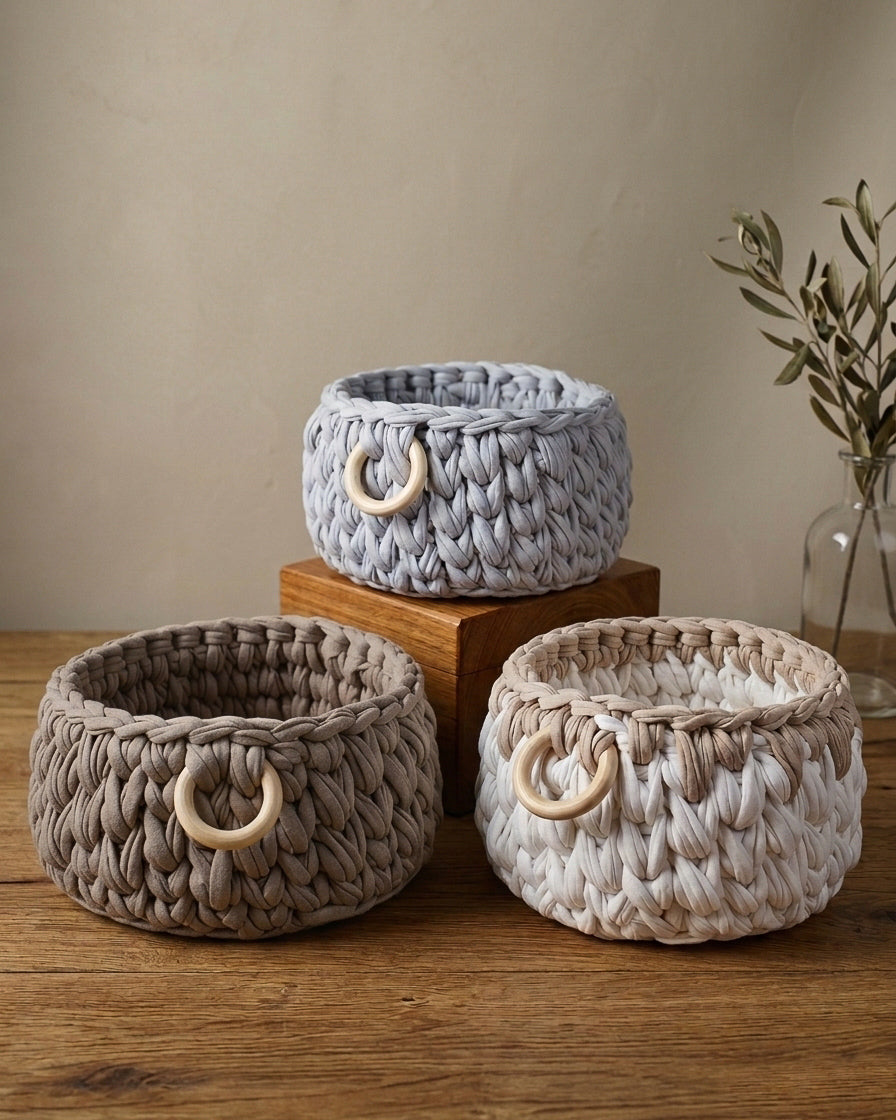 Handmade storage Baskets