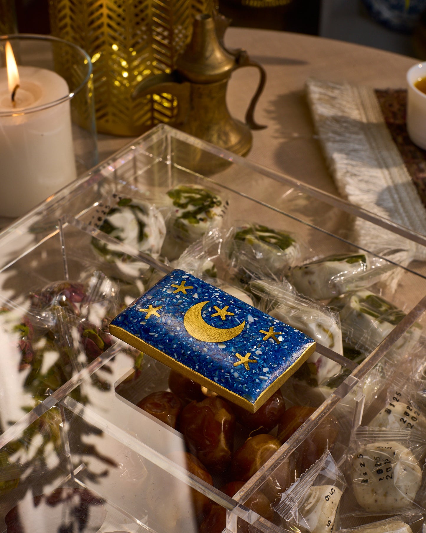 Blue Mother of Pearl Treat Treasure Organizer