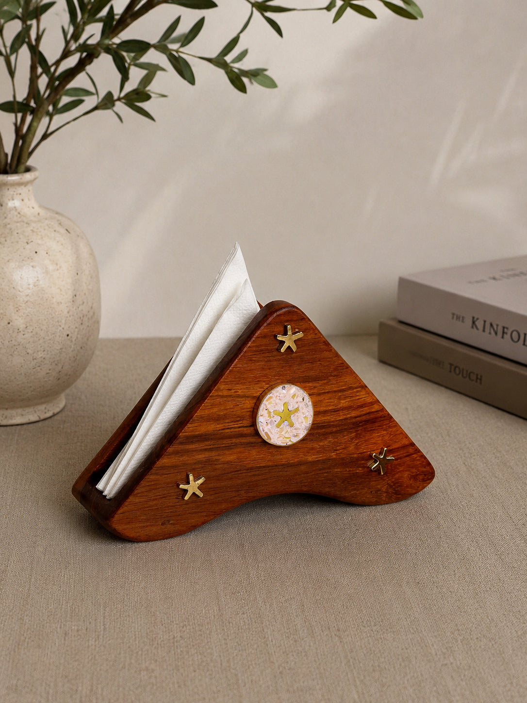 Oak Starlight Napkin Holder