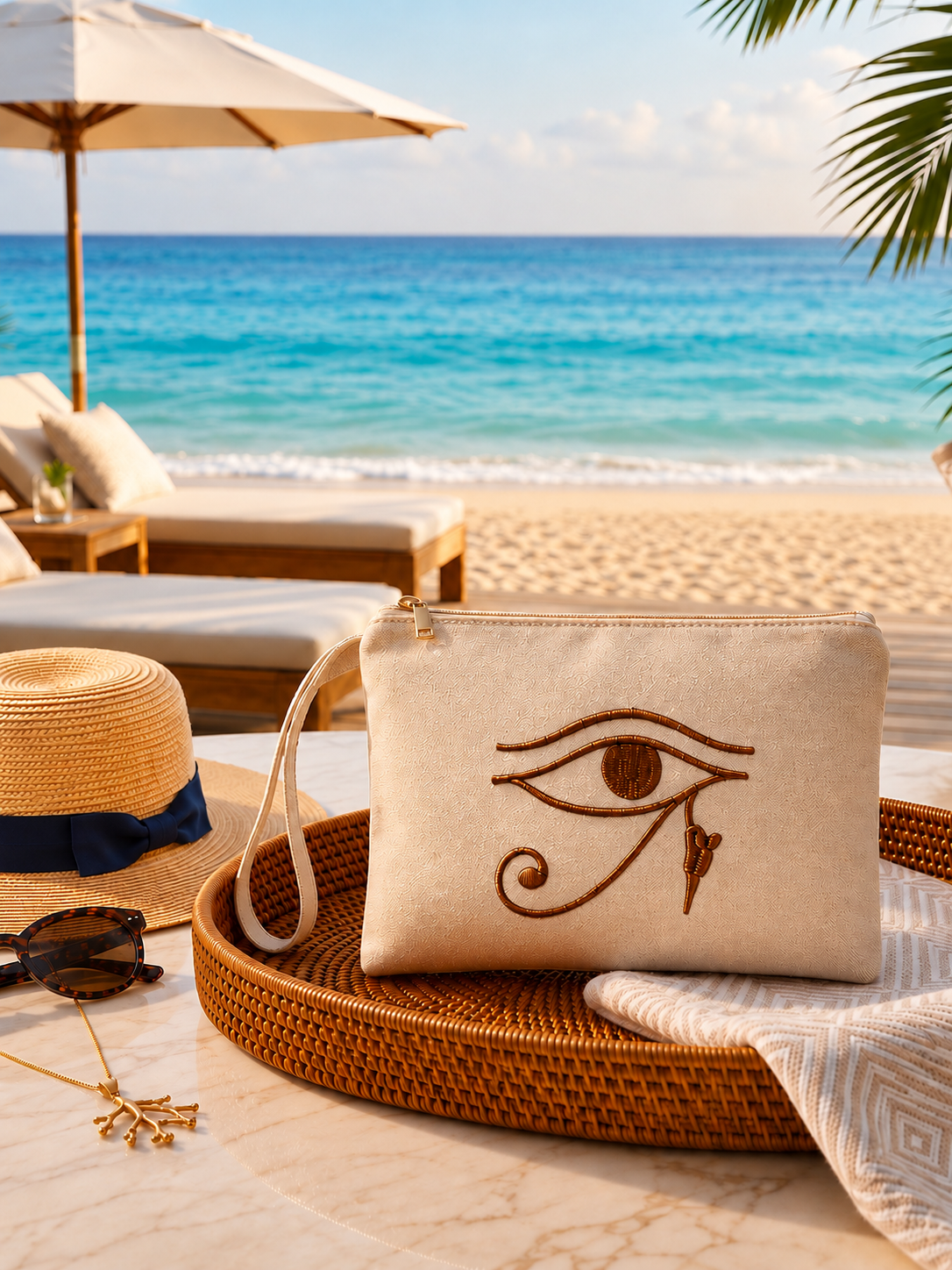 Eternal Horus Canvas Clutch