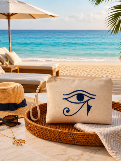 Eternal Horus Canvas Clutch