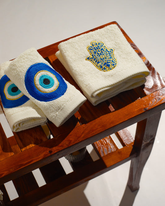 Blue Evil Eye Guest Towels
