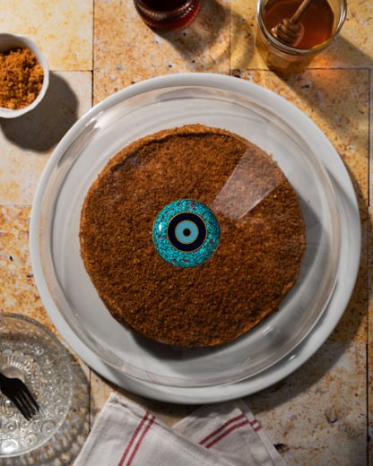 Rounded Porcelain Serving Plate