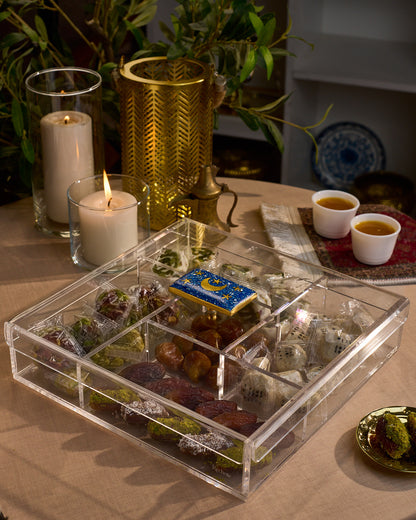 Blue Mother of Pearl Treat Treasure  Organizer