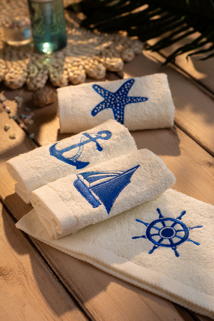 Sea-Whisper Guest Towels