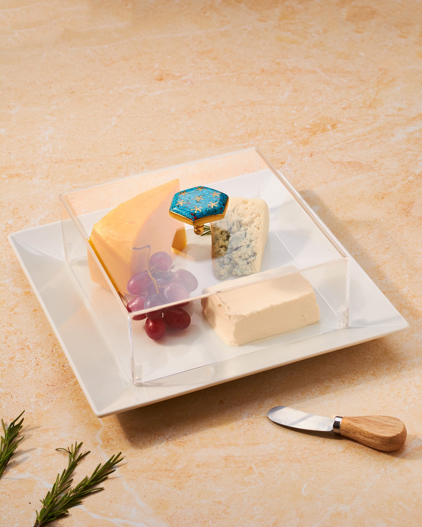 Kemet Star Square Serving Plate