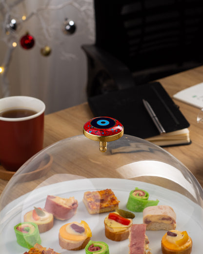 Rounded Porcelain Serving Plate