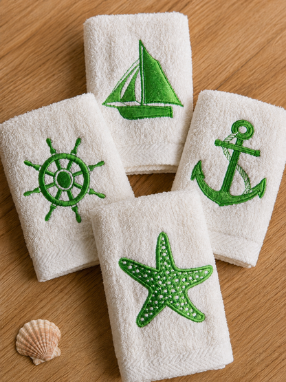 Sea-Whisper Guest Towels