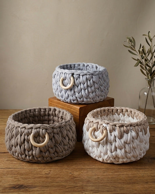 Handmade storage Baskets