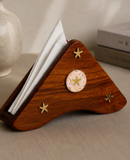 Oak Starlight Napkin Holder